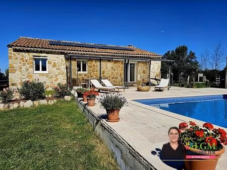 fons-outre-gardon  secteur recherché entre nîmes et alès - plain-pied rénové avec piscine 