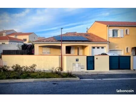 villa plain pied 3ch/bureau/piscine 126m2