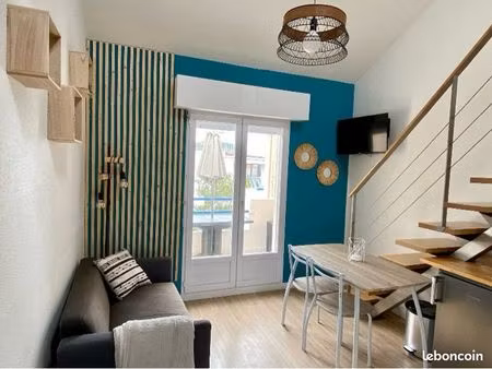 appartement meublé 28m2 vue latérale mer