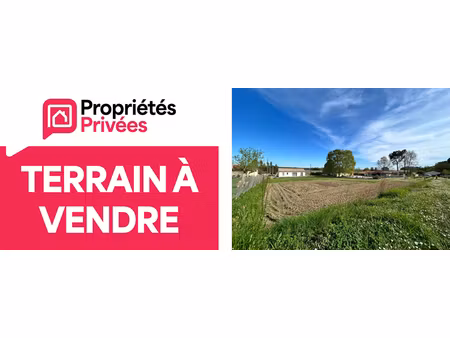 33710 pugnac - libre de constructeur - terrain viabilisé avec fibre 1032 m2 - surface plan