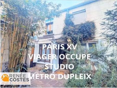 viager occupé - h78 ans - paris (75015)