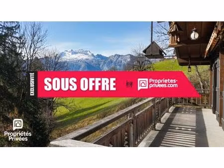 manigod 74230 - chalet 4 pièces avec vue imprenable sur la tournette