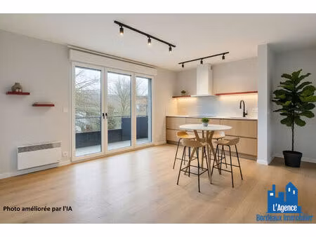 exclusivité ! artigue-pres-bordeaux - appartement type 3 de 63 m² au dernier étage + celli