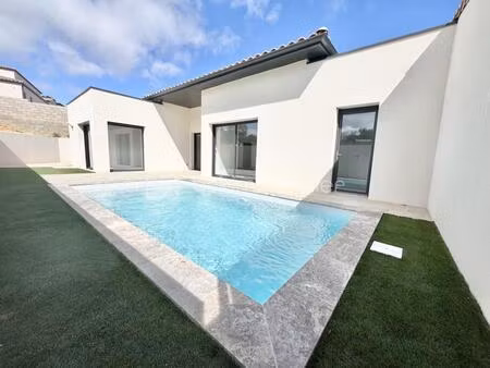 villa contemporaine t4 de plain-pied 120m2  garage et piscine