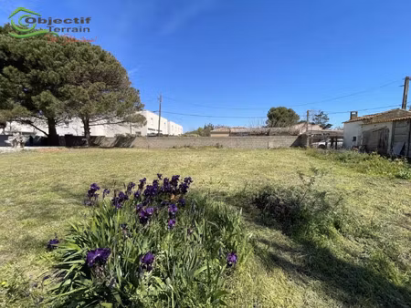vente terrain 344 m² sérignan (34410)