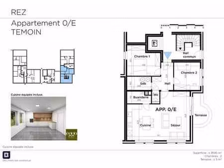 appartement 0/e - témoin