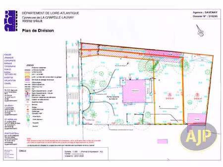 terrain la chapelle launay centre 519 m2 'lot a'