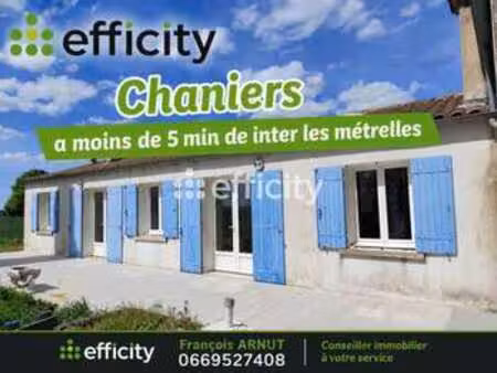 vente maison à chaniers (17610) : à vendre / 102m² chaniers