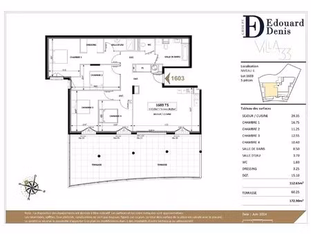 prestigieux 5 pièces avec terrasse panoramique vue mer villa 33 à proximité de monaco