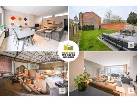 centraal gelegen gezinswoning met 4 slaapkamer en ruim (230m2) polyvalent bijgebouw te win