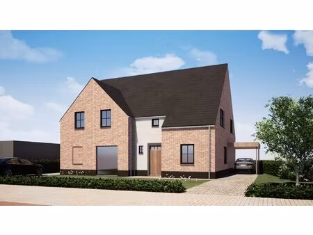 ruime landelijke nieuwbouwwoning (563 m²) op centrale ligging nabij centrum zedelgem