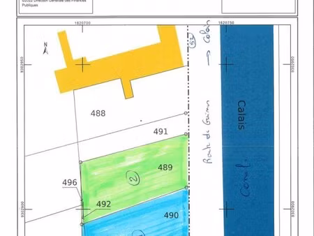 en vente terrain non constructible 749 m² – 53 600 € |coulogne
