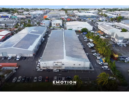 bureaux / entrepôt 300 m2 divisibles à baie-mahault jarry (