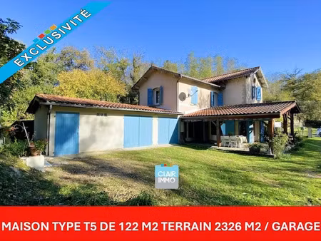 vente maison 5 pièces 122 m² à castelnau-d'auzan (32440)  188 000 €