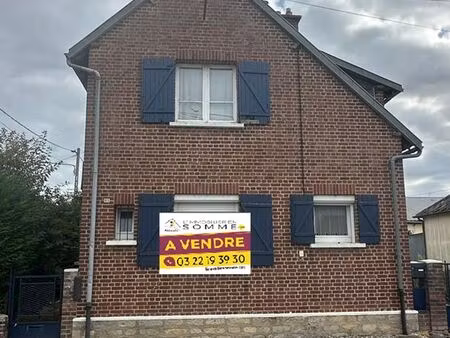 achat maison 4 pièces 67m² hangest sur somme 80310