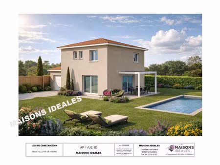 vente maison neuve 93 m² à villette-de-vienne (38200)  410 000 €