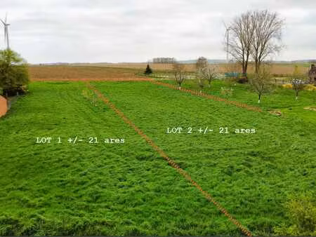 2 terrains de 20 mct de façade