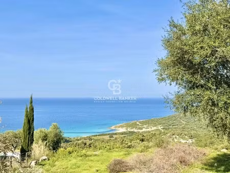 corbara - grand terrain à bâtir - vue mer imprenable sur les plages et le cap corse