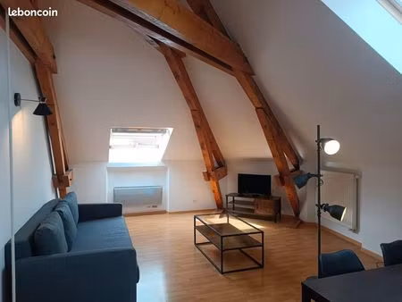 magnifique appartement meublé avec poutres apparentes