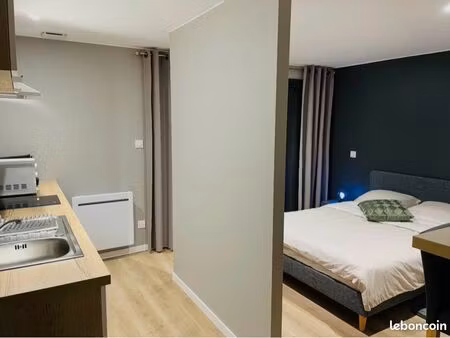 appartement meublé t1 26m2  terrasse  état neuf