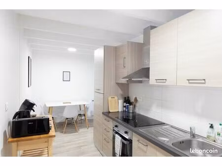 appartement t2 bis duplex meublé – centre villeneuve-tolosane