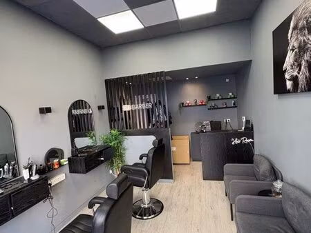 fond de commerce barber salon de coiffure