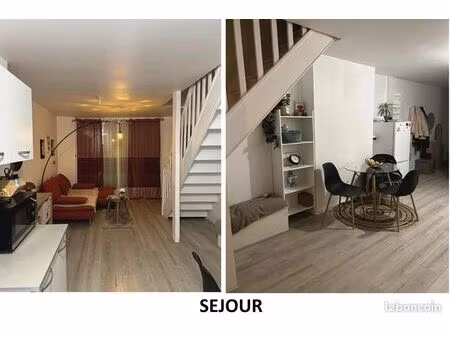 a vendre - appartement duplex t3 avec parkings privés   entrée privée et aire de détente p
