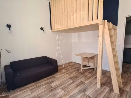 t1 meublé de 23m2 avec mezzanine
