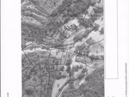 terrain avec cabanon de 44 m2