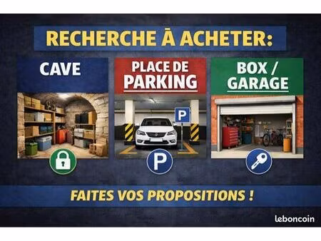 recherche cave / parking / box / garage à acheter