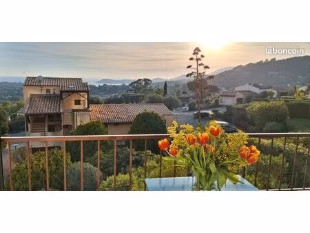 vue mer panoramique t2/t3 rénové la croix valmer proche centre village