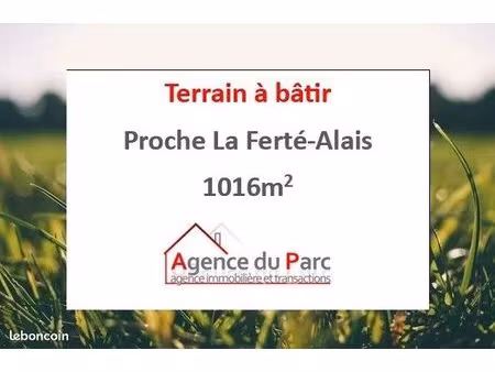 terrain 1016 m² la ferté-alais