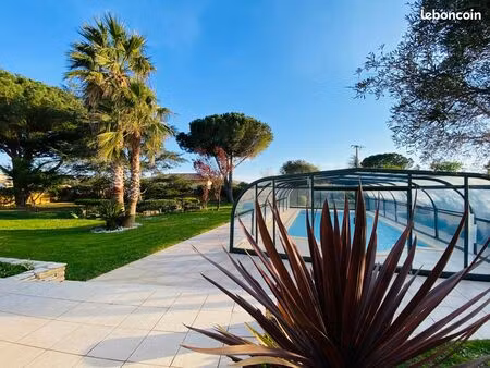 maison plain-pied 4 chambres- 2 garages- grand parc  aucun vis-à-vis avec piscine– saint-n