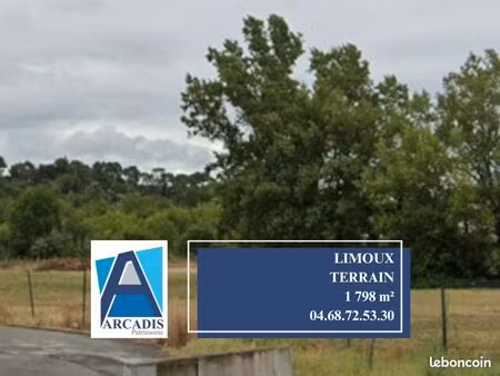 terrain 1798 m² limoux