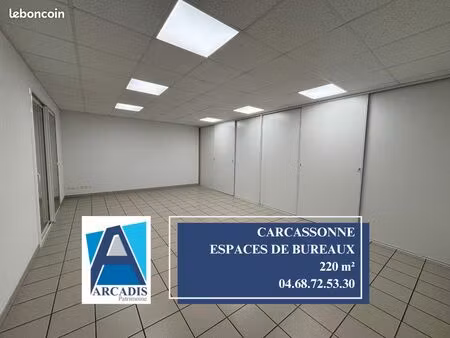 bureaux 220 m² carcassonne