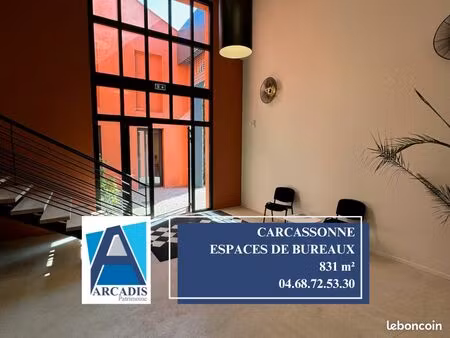 bureaux 831 m² carcassonne