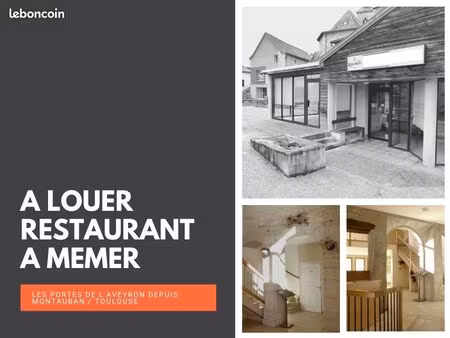 restaurant à louer - emplacement stratégique fort passage (rd926)