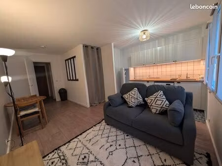 studio meublé 31 m² + annexe 7 m² – bécon  courbevoie