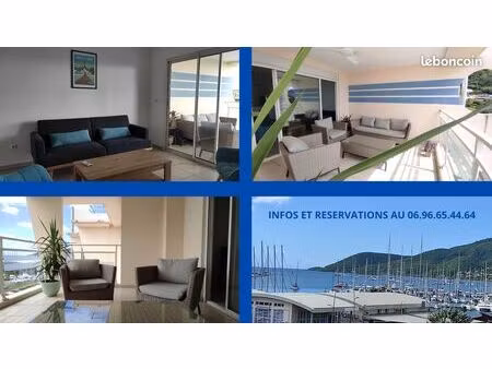 f3 avec terrasse vue mer  2 chambres climatisées  parking privatif