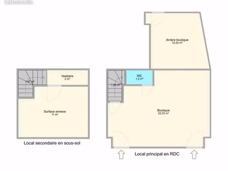 ◊ local commercial à céder – bel emplacement – tout commerce