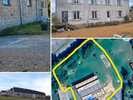 ? ensemble immobilier : maison 140 m² + hangar pierre 720 m² sur 3200 m²