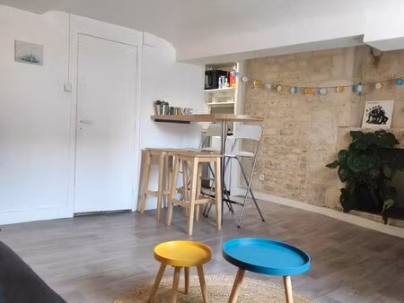 studio meublé 24 m² -hyper centre - au pied du château