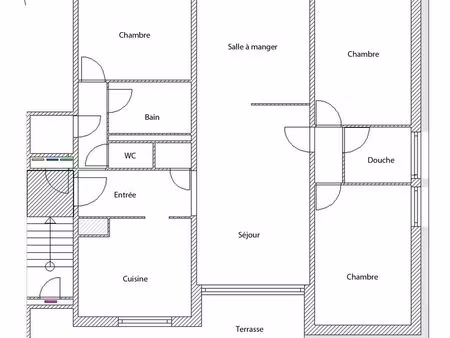 vends appartement t5 + garage + cave