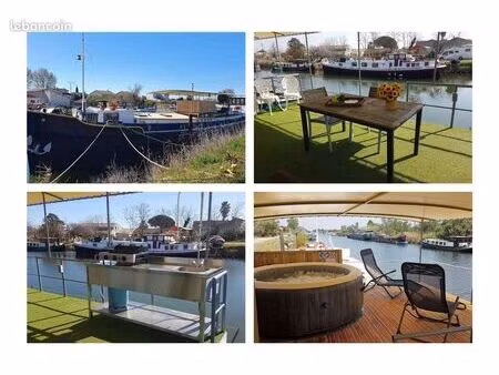 peniche d'habitation et navigante