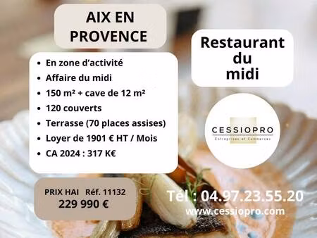restaurant à vendre