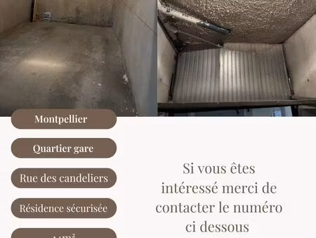 garage à vendre 14m² montpellier gare