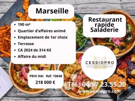 restauration rapide / fastfood à vendre