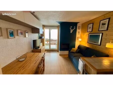 studio cabine de 24 m2 aux 2 alpes - vue exceptionnelle sur la muzelle
