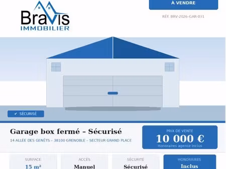 parking/box 15 m² grenoble