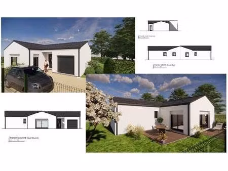 terrain avec maison neuve à vendre